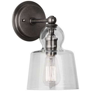 Robert Abbey Albert 10 3/4" High Nickel Wall Sconce   #X3512