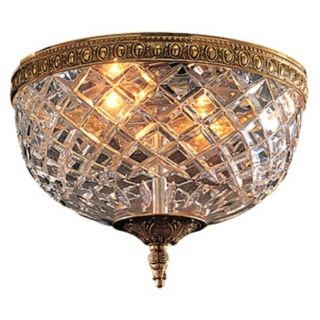 Crystal 10" Wide Flushmount  Ceiling Fixture   #92093