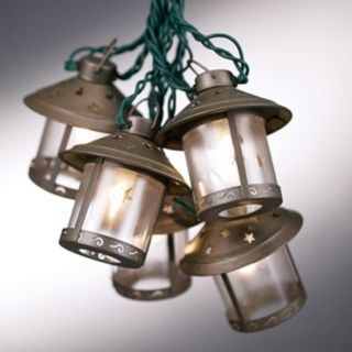 Ten lanterns per strand. Safe to hand indoors or outside. Great for