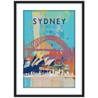 Bold, Pop Art style Sydney, Australia collage. Fine art giclee print