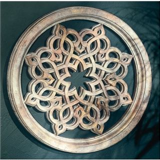 Persian Star Round Grille 30" Wide Wall Art   #M0273