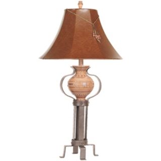Southwest Pot Metal Frame Table Lamp   #35880