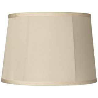 Round Softback Beige Drum Shade 12x14x10 (Spider)   #97191