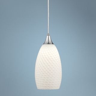 Branco 11 1/2" High White Glass LED Mini Pendant   #W8164
