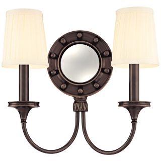 Regent Old Bronze 2 Light 12 1/4" High Wall Sconce   #F3840