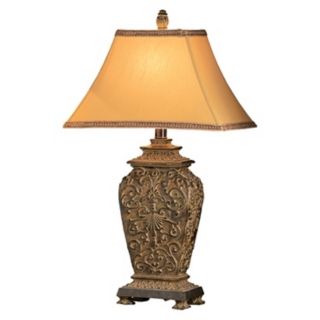 Blackburn Ornate Carved Table Lamp   #84160