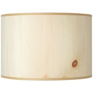 Lights Up Pine Wood Veneer Lamp Shade 14x14x10 (Spider)   #U6005
