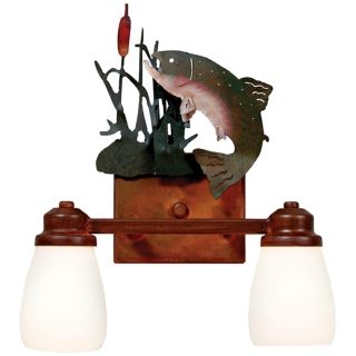 Parkshire Collection Trout 13" Wide Bathroom Light Fixture   #J0553