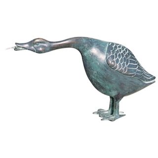 Goose Verdigris Finish Fountain   #32504