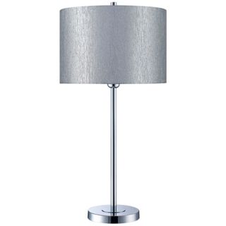 Silvain Chrome with Silver Shade Table Lamp   #U8371