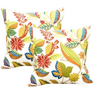 Set of 2 Esprit Floral Outdoor Accent Pillows   #W6204