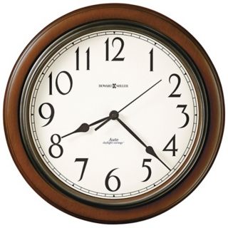 Howard Miller Talon 15 1/4" Wide Cherry Wall Clock   #X5320