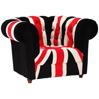 Zuo Modern Union Jack Tufted Armchair   #V7534