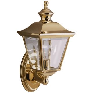 Kichler Polished Brass 15 1/2" High Outdoor Wall Light   #52800