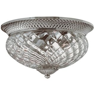 Plantation Collection Antique Nickel 16" Wide Ceiling Light   #16689