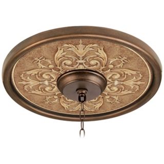 Antiquity Clay 16" Wide Bronze Finish Ceiling Medallion   #02975 G7164
