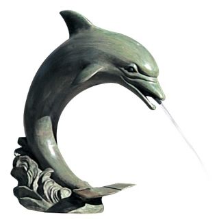 Medium Single Dolphin Fountain   #40638