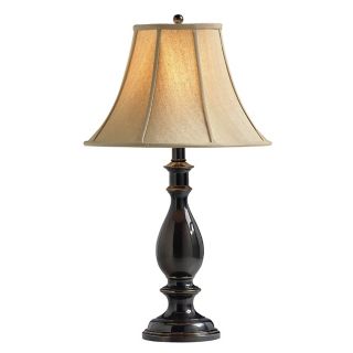 French Bronze Turned Table Lamp   #86351