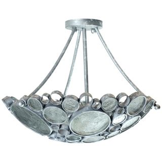 base bulbs (not included). 19 wide. 20 high. Canopy is 5 1/4 wide