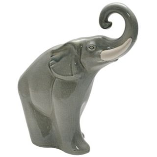 Haeger Potteries Grey Elephant Ceramic Sculpture   #54540