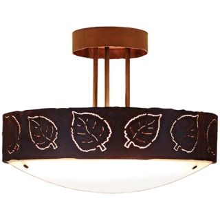 Ridgecrest Collection Aspen Leaf 17" Wide Ceiling Light   #J0565