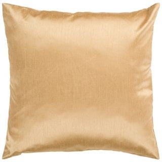 Surya 18" Square Cumin Yellow Throw Pillow   #V2973