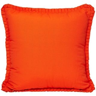 Tangerine 18" Square Ruffled Decorative Pillow   #V3430