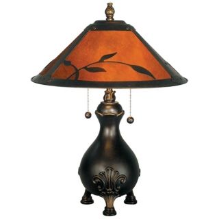 Dale Tiffany Mica Leaves Table Lamp   #X2676