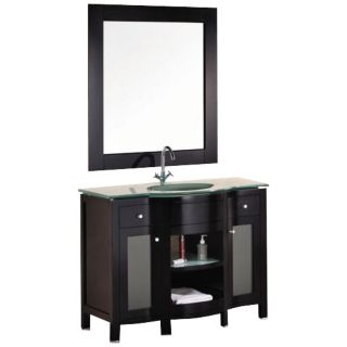 Rome 43" Wide Mahogany Sink Vanity Set   #W7651