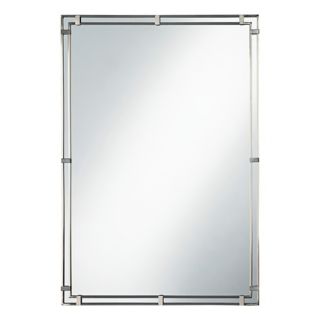 Murray Feiss Parker Place Brushed Steel Wall Mirror   #90938