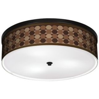 Sienna Grey Circles 20 1/4" Wide CFL Bronze Ceiling Light   #K2832 M0591