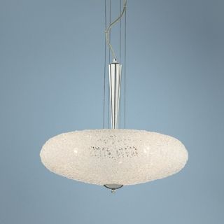 Oval Collection Acrylic 20" Wide Pendant Chandelier   #K9449