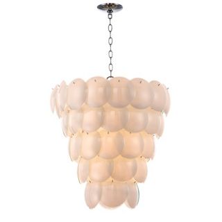 Cascading Glass Petals 22 1/2 Wide Pendant Light