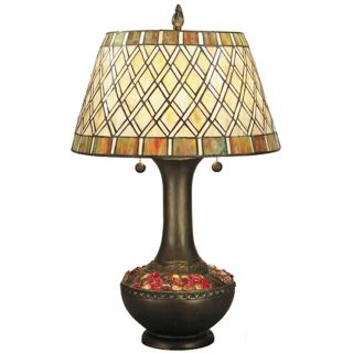 Dale Tiffany Winona Art Glass Night Light Table Lamp   #X2854