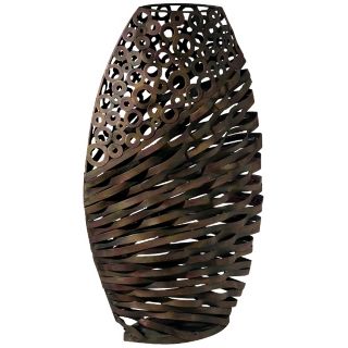 Alicia Tall 25" High Ribbon and Circles Decorative Vase   #M7115