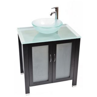 Waterhouse Frosted Glass Contemporary Vanity   #P8267
