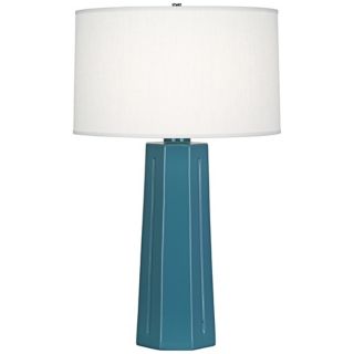 Robert Abbey Isis Steel Blue 26 High Table Lamp   #X4937  