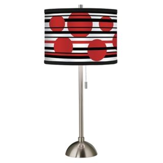 Red Balls Giclee Shade Table Lamp   #60757 58472