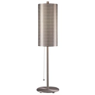 George Kovacs Grid Stick Perforated Steel Table Lamp   #33862