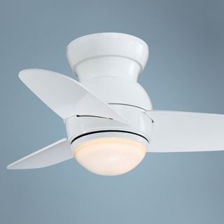 26" Minka Aire Spacesaver White Hugger Ceiling Fan   #T2593