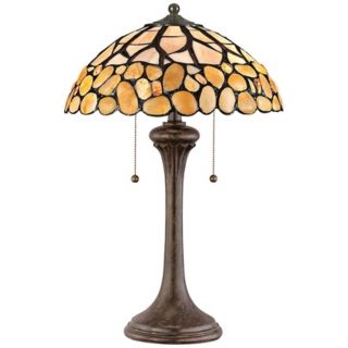 Quoizel Patton Tiffany Style 24" High Table Lamp   #R7619