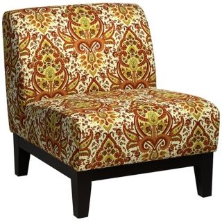 Bettina Dubai Saffron Armless Accent Chair   #V9545