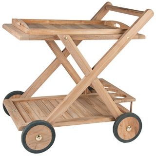 Arbora Teak Wood Outdoor Serving Cart   #U1319