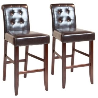 Set of 2 Cosmopolitan 29" High Tufted Bar Stools   #Y6542