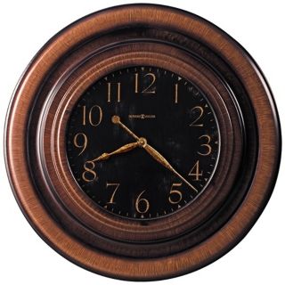 Howard Miller 29 1/2" Rockwell Black Brown Wall Clock   #X6075