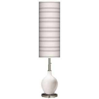 Smart White Bold Stripe Ovo Floor Lamp   #Y2906 X8991 Y7834