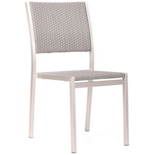 Zuo Metropolitan Brushed Aluminum Outdoor Dining Chair   #Y8975