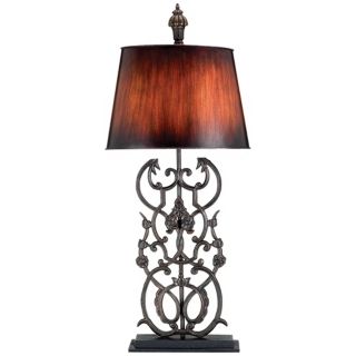 Artifact Hand Rubbed Bronze Metal Shade Table Lamp   #T1792