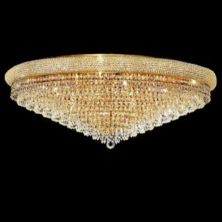 Primo Royal 42" Wide Cut Crystal and Gold Ceiling Light   #Y3821