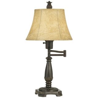 Bronze Finish Swing Arm Table Lamp   #T7388